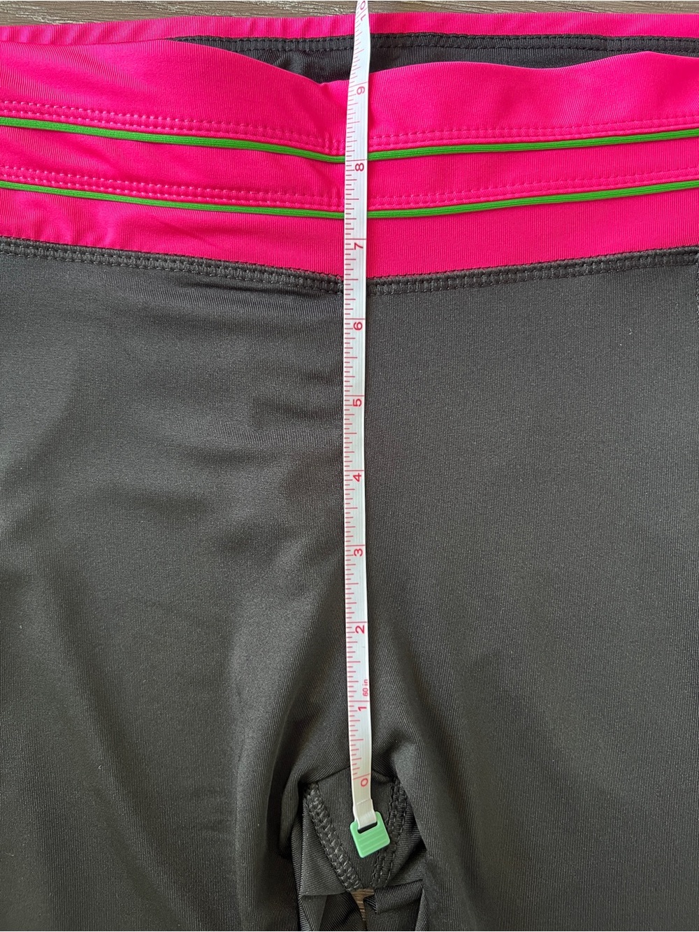 NWT U.S. Polo Assn Active Capri Leggings L Black Pink Workout Zip Hem - Picture 13 of 14